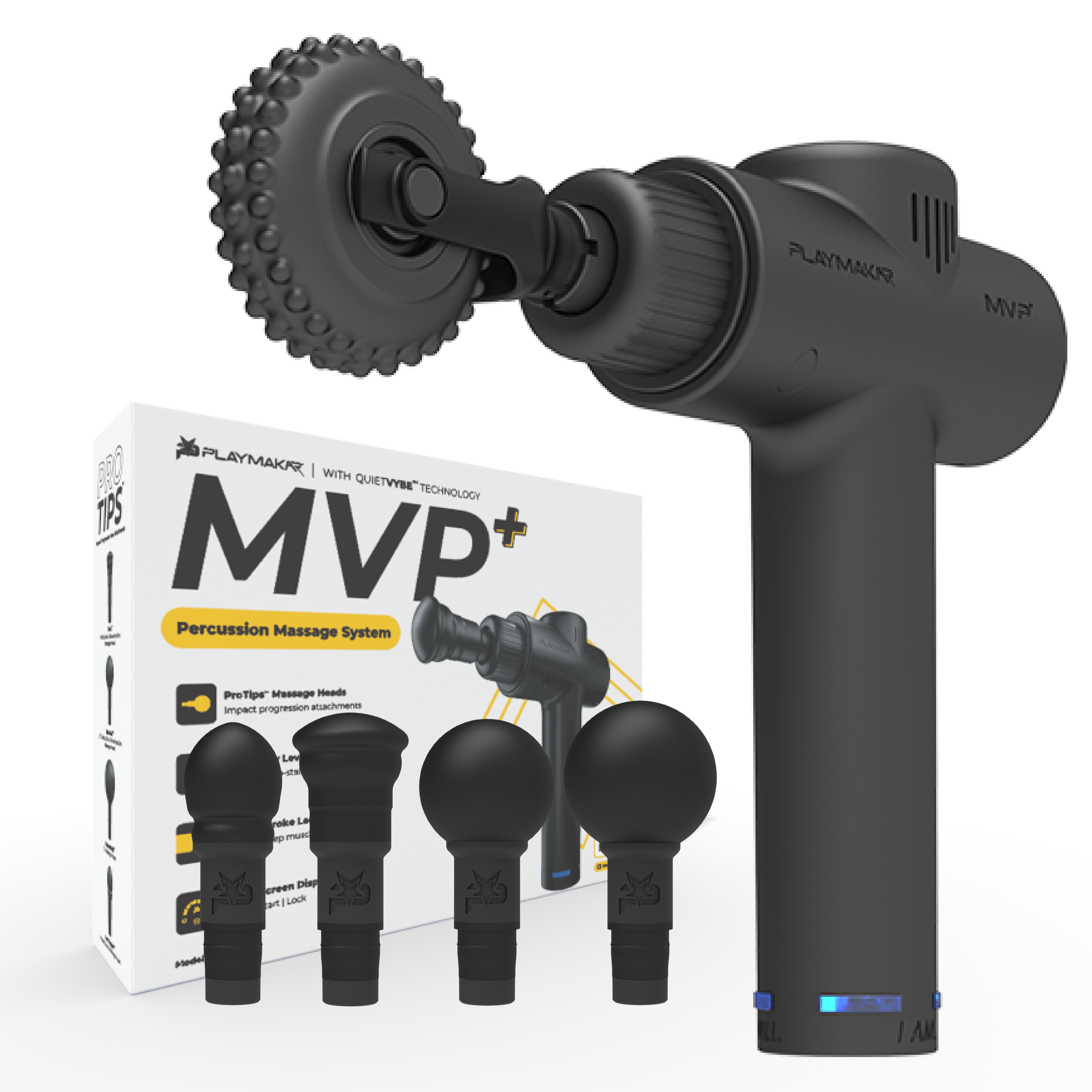 MVP+ Percussion Massager with GlidePro Sustained Myofascial Roller